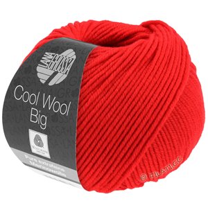 Lana Grossa COOL WOOL Big  Uni/Melange | 0923-rosso luminoso