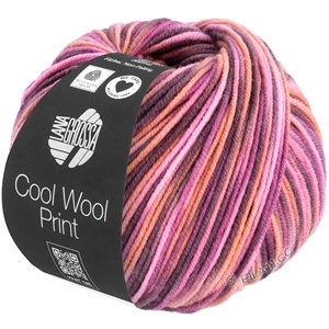Lana Grossa COOL WOOL  Print | 830-rosa/ruggine/malva/mora
