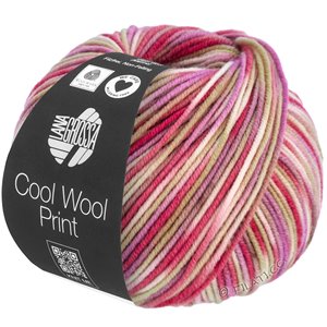 Lana Grossa COOL WOOL  Print | 831-ecru/beige/rosa antico/salmone/lilla