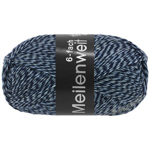 Lana Grossa MEILENWEIT 6-FACH 150g Mouliné/Print/Tweed | 8503-blu scuro/blu chiaro
