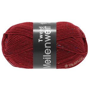 Lana Grossa MEILENWEIT 100g Tweed | 161-rosso vino